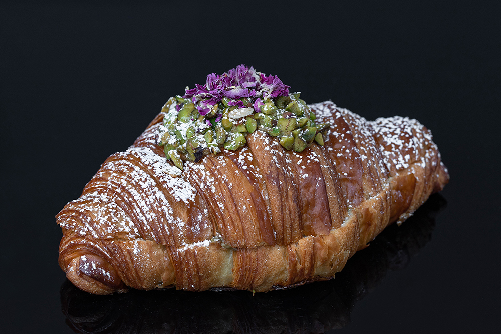 Pistachio Rose Croissant